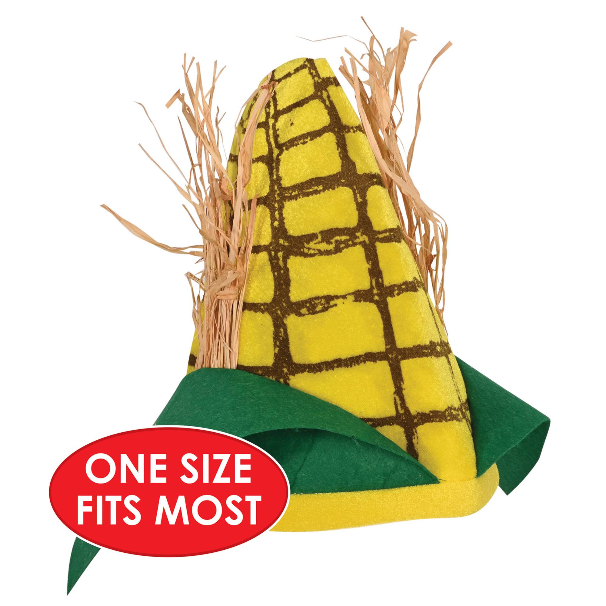 Beistle Adult Corn Cob Plush Hat